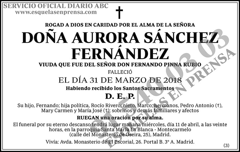Aurora Sánchez Fernández